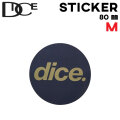 DICE ダイス dice サークルロゴ [20] 80mm シールタイプ ステッカー デカール スノーボード 