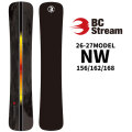 [予約商品] 26-27 ビーシーストリーム BC Stream SNOWBOARDS スノーボード NW エヌダブル 156cm 162cm 168cm ハンマーヘッド カービングボード スノボ 板 2026 2027