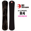 [予約商品] 26-27 ビーシーストリーム BC Stream SNOWBOARDS  スノーボードR-4 R4 アールフォー 144cm 148cm 153cm 平間和徳 RAMA ラマ先生 ハンマーヘッド カービングボード スノボ 板 2026 2027
