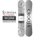 [予約商品] 26-27 クロージャ スノーボード CROOJA WORM ワーム メンズ ダブルキャンバー 148cm 150cm 152cm 154cm 156cm 江端翔兵 中川智貴 スノボ 板 2026 2027