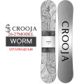 [予約商品] 26-27 クロージャ スノーボード CROOJA WORM ワーム レディース ダブルキャンバー 137cm 139cm 142cm 145cm ウィメンズ 江端翔兵 中川智貴 スノボ 板 2026 2027