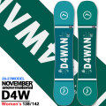 [予約商品] 26-27 NOVEMBER ノベンバー スノーボード SNOWBOARD レディース ユニセックス D4W  ディフォー ダブル D FOUR W 138cm 142cm ノーベンバー スノーボード 板 2026 2027 日本正規品