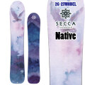 [予約商品] 26-27 セッカ スノーボード Secca Native ネイティヴ 147cm 150cm 153cm 佐々木陽子プロデュース パウダー レディース スノボ 板 2026 2027 日本正規品