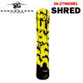 [予約商品] 26-27 SG スノーボード エスジー SNOWBOARDS SHRED 149cm シュレッド フリースタイル アルペンボード アルパイン 2026 2027 板 スノボ
