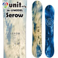 [予約商品] 26-27 ユニット スノーボード Unit Serow セロー 148cm 152cm 157cm 161cm パウダーボード スノボ 板 2026 2027 日本正規品