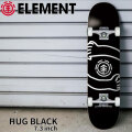 エレメント スケートボード コンプリート キッズ ジュニア ELEMENT HUG BLACK 7.3inch [BG027125] スケボー COMPLETE 完成品 組み立て済み
