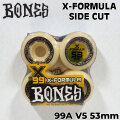 スケートボード ウィール BONES WHEEL X-FORMULA SIDECUT ボーンズ ウィール 53mm 99A [2] V5 スケボー 4個セット エックスフォーミュラー 