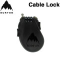 26-27 BURTON バートン Cable Lock スノーボード 盗難防止 3桁 ダイヤル式 ケーブルロック スノーボード