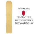 [予約商品] 26-27 GENTEMSTICK ゲンテンスティック BABY MANTARAY 148cm ベビーマンタレイ レディース スノーボード パウダーボード 板 2026-2027