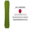 [予約商品] 26-27 GENTEMSTICK ゲンテンスティック INDEPENDENTSTICK 157.5cm インデペンデントスティック スノーボード パウダーボード ショートキャンバー 板 2026 2027