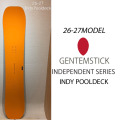 [予約商品] 26-27 GENTEMSTICK ゲンテンスティック INDY POOLDECK 154cm インディ プールデッキ スノーボード パウダーボード ショートキャンバー 板 2026 2027