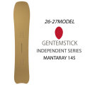 [予約商品] 26-27 GENTEMSTICK ゲンテンスティック MANTARAY 145 145cm マンタレイ レディース スノーボード パウダーボード 板 2026 2027
