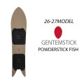 [予約商品] 26-27 GENTEMSTICK ゲンテンスティック POWDERSTICK FISH パウダースティック フィッシュ 144.7cm バインディングレスパウダーサーフ スノーボード パウダーボード 板 2026 2027
