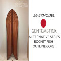 [予約商品] 26-27 GENTEMSTICK ゲンテンスティック GENTEMSTICK ROCKET FISH OUTLINE CORE 144.7cm ロケットフィッシュ アウトラインコア スノーボード パウダーボード アクセルキャンバー 板 2026 2027