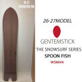 [予約商品] 26-27 GENTEMSTICK ゲンテンスティック SPOON FISH 146cm レディース スノーボード スプーンフィッシュパウダーボード アクセルキャンバー 板 2026 2027