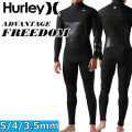 2026 Hurley ハーレー ウェットスーツ セミドライ フルスーツ メンズ 5mm×4mm×3.5mm [JCV2606] CHEST ZIP ADVANTAGE FREEDOM サーフィン 冬用