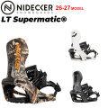 [予約商品] 26-27 NIDECKER ナイデッカー ビンディング LT Supermatic エルティー スーパーマチック BINDING ステップイン スノーボード バインディング 2026 2027 日本正規品