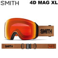 [予約商品] 26-27 SMITH ゴーグル スミス 4D MAG XL フォーディー マグ エックスエル Black Warm Steel アジアンフィット スノーボード 2026 2027 日本正規品 [010276512]