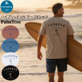 水陸両用 ハイブリッド UV サーフTシャツ メンズ TAVARUA 6007 Palm Tree 半袖 ラッシュガード ラッシュTee UPF50+  [メール便発送商品] 