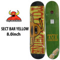 トイマシーン デッキ スケートボード SECT BAR YELLOW [TM13] 8.0inch D1289