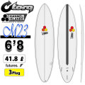 2026 torq surfboard トルク サーフボード X-LITE M23 6'8 [White Pinline] エム23 ファンボード AL MERRICK アルメリック CHANNEL ISLANDS チャンネルアイランド エポキシボード ミッドレングス EPSボード サーフィン