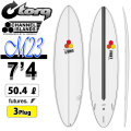 2026 torq surfboard トルク サーフボード X-LITE M23 7'4 [White Pinline] エム23 ファンボード AL MERRICK アルメリック CHANNEL ISLANDS チャンネルアイランド エポキシボード ミッドレングス EPSボード サーフィン