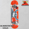 トイマシーン スケートボード コンプリート TOY MACHINE OG MONSTER RED 8.0inch [TM216] スケボー 完成品 組み立て済み
