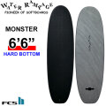 2026 WATER RAMPAGE ソフトボード ウォーターランページ MONSTER 6'6 モンスター [Black FCS] HARD BOTTOM ミッドレングス サーフボード 日本正規販売店 [営業所留め送料無料]
