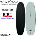 2026 WATER RAMPAGE ソフトボード ウォーターランページ MONSTER 6'6 モンスター [Black Future] HARD BOTTOM ミッドレングス サーフボード 日本正規販売店 [営業所留め送料無料]