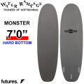 2026 WATER RAMPAGE ソフトボード ウォーターランページ MONSTER 7'0 モンスター [Gray Future] HARD BOTTOM ミッドレングス サーフボード 日本正規販売店 [営業所留め送料無料]