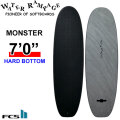 2026 WATER RAMPAGE ソフトボード ウォーターランページ MONSTER 7'0 モンスター [Black FCS] HARD BOTTOM ミッドレングス サーフボード 日本正規販売店 [営業所留め送料無料]