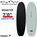 2026 WATER RAMPAGE ソフトボード ウォーターランページ MONSTER 7'0 モンスター [Black Future] HARD BOTTOM ミッドレングス サーフボード 日本正規販売店 [営業所留め送料無料]