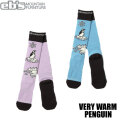 [予約商品] 25-26 eb's スノーボード ソックス VERY WARM PENGUIN 4500454 ベリーウォームペンギン ウール 靴下 エビス 2025 2026