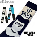 [予約商品] 25-26 eb's スノーボード ソックス VERY WARM PANDA 4500459 ベリーウォームパンダ ウール 靴下 エビス 2025 2026