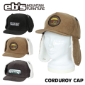 [予約商品] 26-27 eb's 耳当て ボア付きキャップ 4600420 CORDUROY CAP エビス コーデュロイキャップ ウィンタースポーツ 2026 2027 ebs