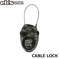 [予約商品] 26-27 eb's エビス CABLE LOCK ケーブルロック ダイアルロック ワイヤーロック 3桁 暗証番号 盗難防止 スノーボード4600801 CABLE LOCK 