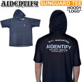 ラッシュガード AIDENTIFY アイデンティファイ SUNGUARD TEE サンガード HOODY LOGO [3] 半袖 フード メッシュ ユニセックス メンズ レディース サーフィン 海水浴 プール フィッシング アウトドア [メール便発送商品]