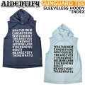 ラッシュガード AIDENTIFY アイデンティファイ SUNGUARD TEE サンガード SLEEVELESS HOODY INDEX [5] ノースリーブ フード メッシュ ユニセックス メンズ レディース サーフィン 海水浴 プール フィッシング アウトドア [メール便発送商品]