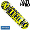 スケート コンプリート ANTI HERO アンチヒーロー スケートボード [AN-105] 8.0inch BLACK HERO スケボー パーツ SKATE BOARD DECK