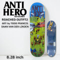 スケート デッキ ANTI HERO アンチヒーロー スケートボード [AN-8A] 8.28inch ROACHED OUT PT2 ART by TODO FRANCIS Daan Van Der Linden ダーン・ヴァン・ダー・リンデン スケボー パーツ SKATE BOARD DECK