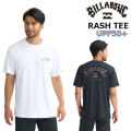 [メール便発送商品] 26 ビラボン メンズ ラッシュガード Tシャツタイプ [BG011-856] BILLABONG 半袖ラッシュ UPF50＋ UVカット 接触冷感生地