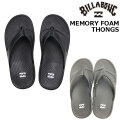 ビラボン サンダル メンズ BILLABONG シャワーサンダル シャワサン ベナッシ [BG011-927] 2026 MEMORY FOAM THONGS スリッパ ビーチサンダル ビーサン プール 海 海水浴 サーフィン SHOWER SANDAL