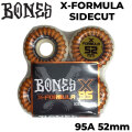 スケートボード ウィール BONES WHEEL X-FORMULA SIDECUT ボーンズ ウィール 52mm 95A [10] V5 スケボー 4個セット エックスフォーミュラー