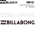 Billabong ビラボン カッティングステッカー B00S11 幅220mm サーフステッカー アウトドアステッカー