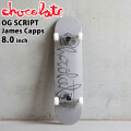 チョコレート スケートボード コンプリート CHOCOLATE OG SCRIPT 8.0inch [CH102] JAMES CAPPS ジェームス・キャップス スケボー COMPLETE  完成品 組み立て済み 