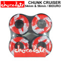 [在庫限り] CHOCOLATE WHEEL チョコレート ウィール CHUNK CRUISER 54mm 56mm 80DURO(80A) [C-8] [C-9] クルーザー クルージング スケートボード スケボー パーツ SK8 SKATE BOARD ソフトウィール
