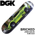 スケート デッキ DGK ディージーケー スケートボード BRICKED [D-1] 8.06inch JOSH KALIS スケボー パーツ SKATE BOARD DECK