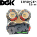 [在庫限り] DGK ディージーケー ウィール スケートボード STRENGTH ストレンクス [D19] 52mm 101A SKATE BOARD WHEEL 4個1セット スケボー