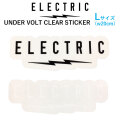 ステッカー エレクトリック ELECTRIC UNDER VOLT CLEAR STICKER [Lサイズ] [7] [8] スノーボードステッカー ばら売り 1枚売り
