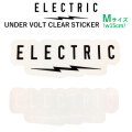 ステッカー エレクトリック ELECTRIC UNDER VOLT CLEAR STICKER [Mサイズ] [5] [6] スノーボードステッカー ばら売り 1枚売り